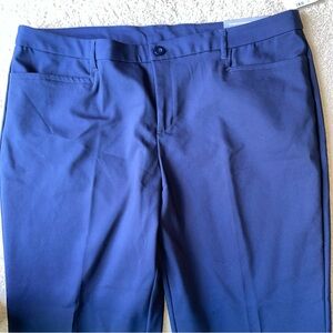 CJ Banks Womens Pants Size 20W The Uptown Pant Classic Fit Straight Leg Navy